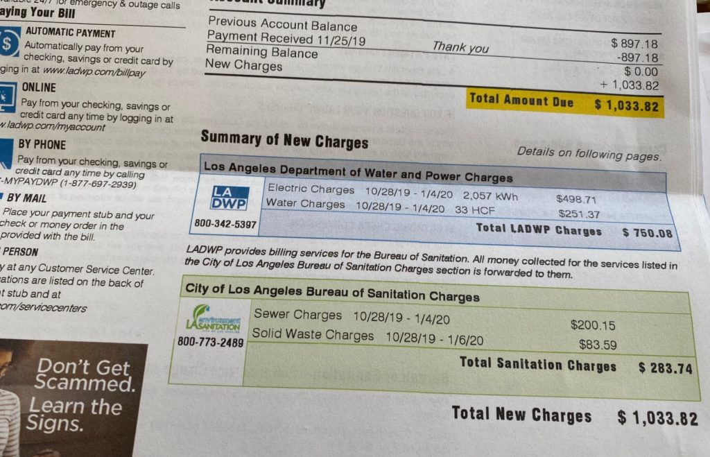 pay ladwp bill credit card