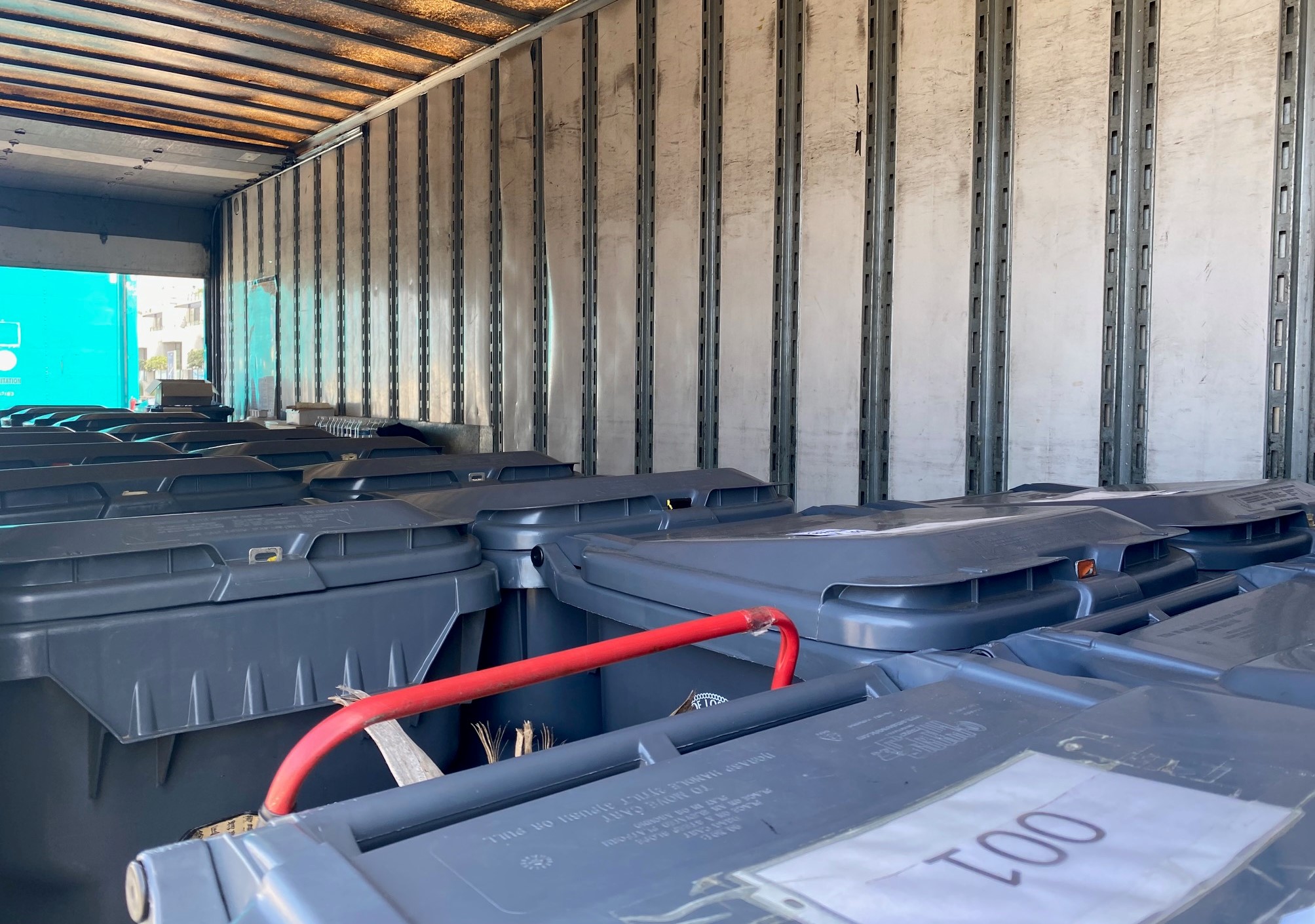 Rules for Storage Bins Used to Store Homeless Possessions Circling