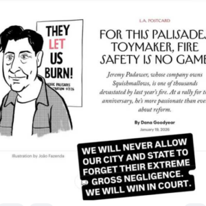 “They Let Us Burn” We Have a Voice